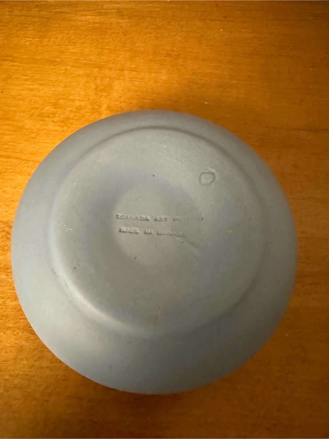 Ecanada Art Pottery Blue Floral Ashtray - photo 4