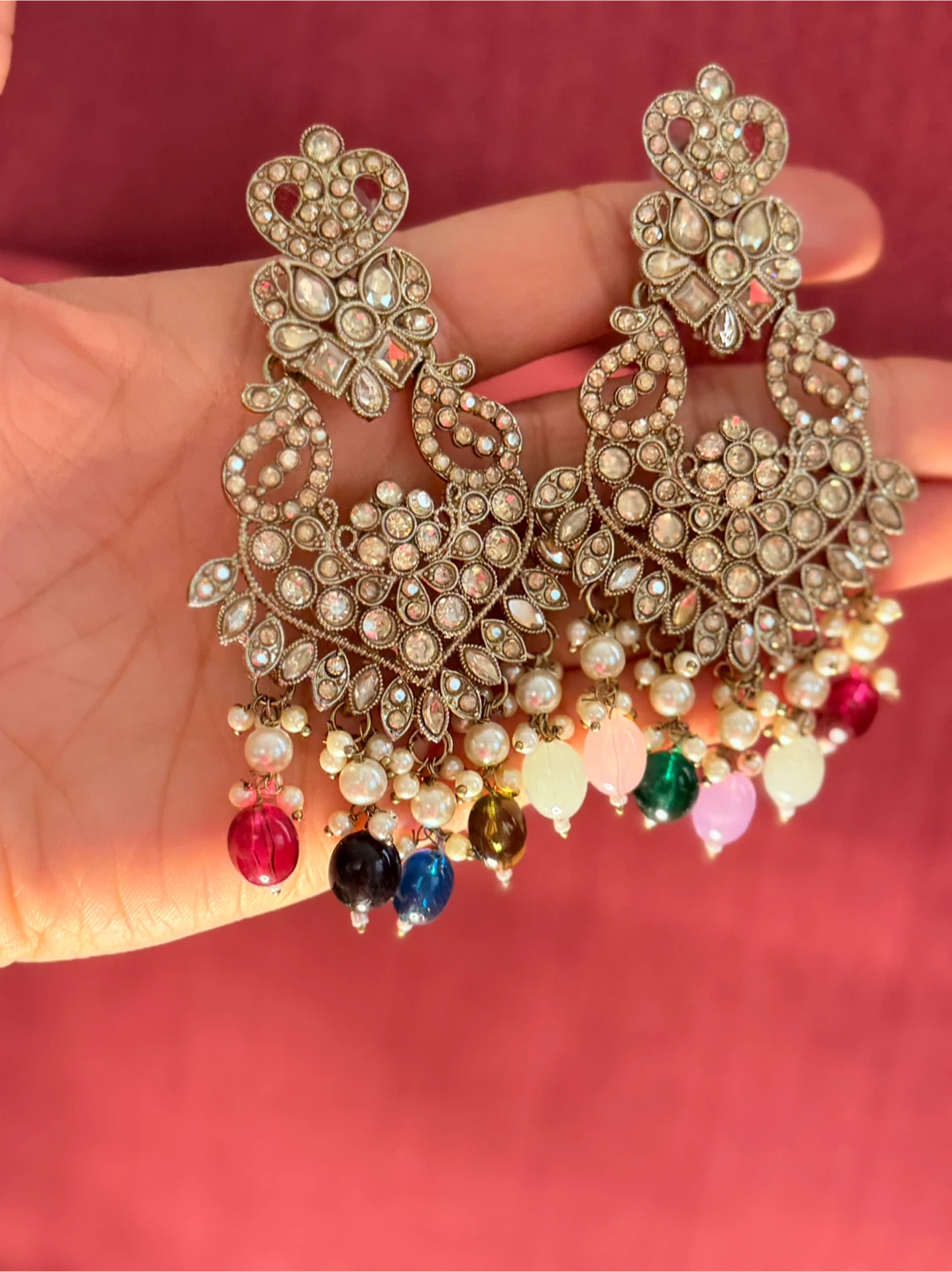 Multi-Colour Beaded Earrings