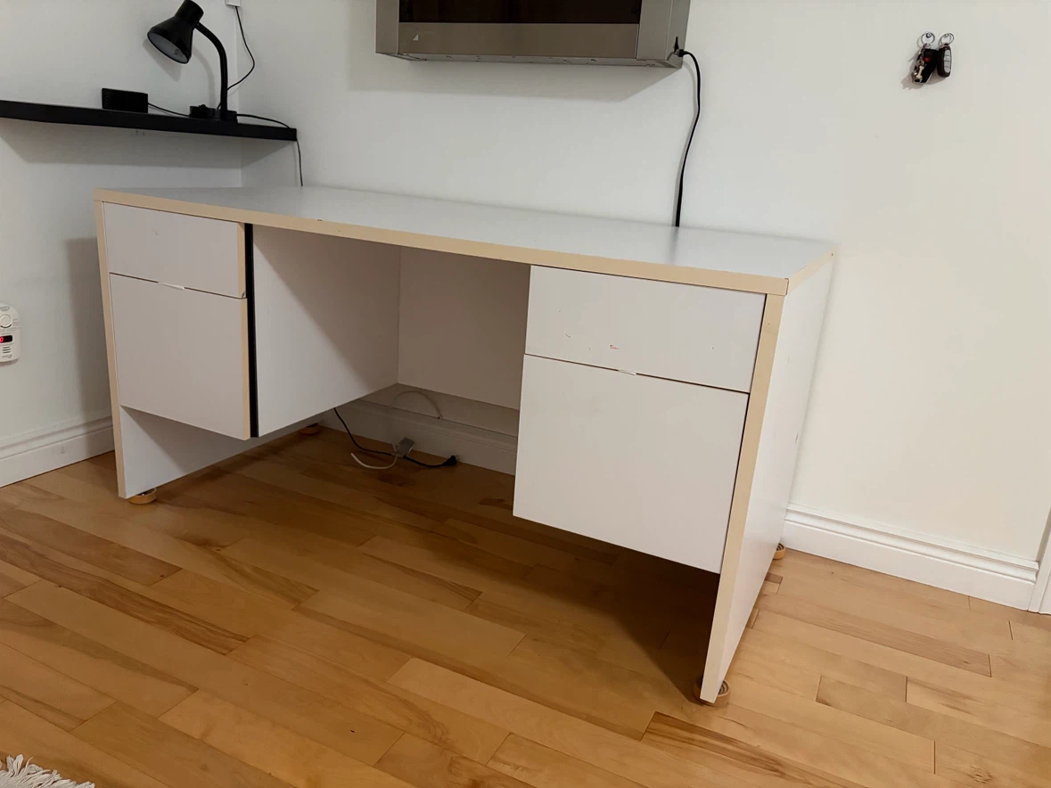 White desk