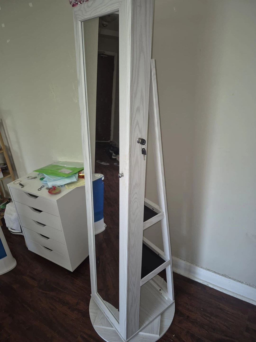 Standing Jewellery Armoire Mirror - photo 5
