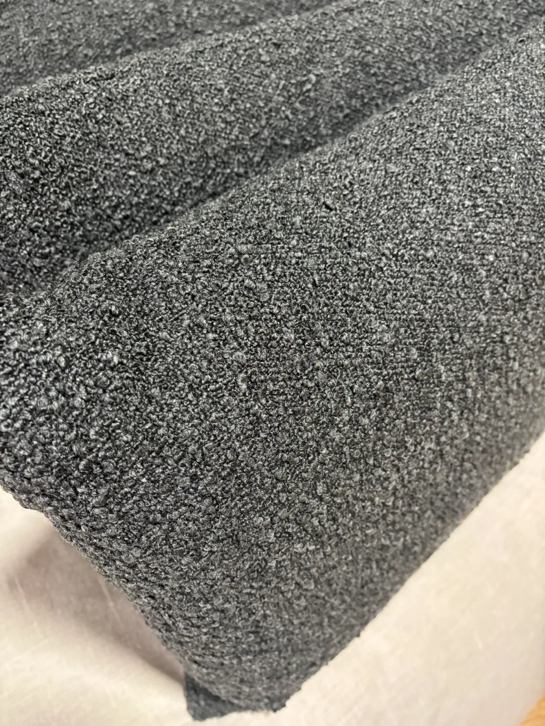 NEW Set of 4 Dark Grey Bouclé Cushions - photo 2