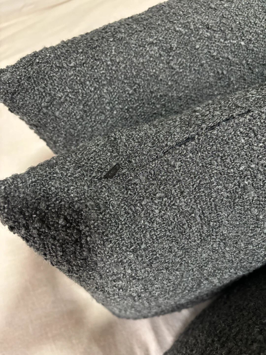 NEW Set of 4 Dark Grey Bouclé Cushions - photo 3