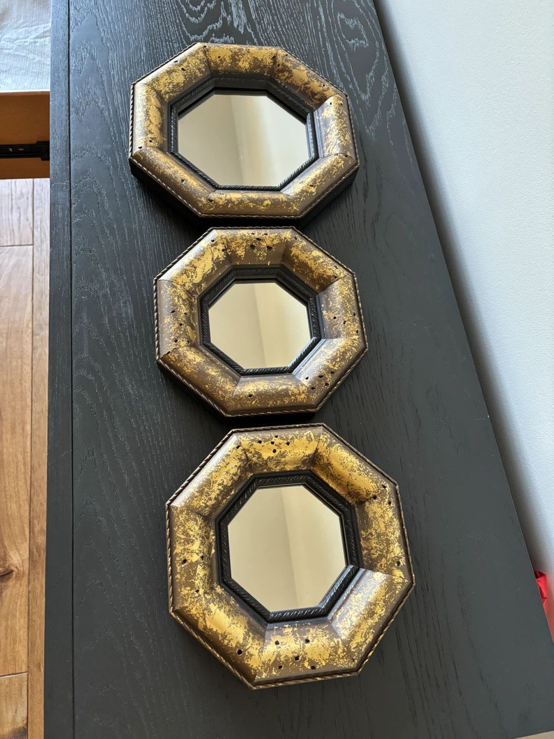 Set of 3 Octagonal Wall Mirrors - photo 2