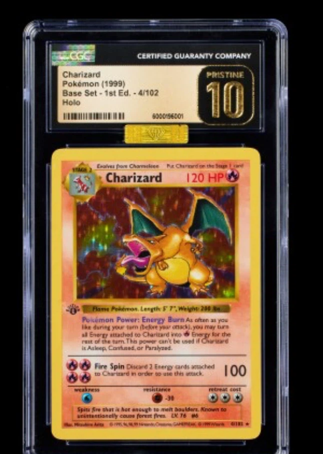 First edition charizard pristine 10