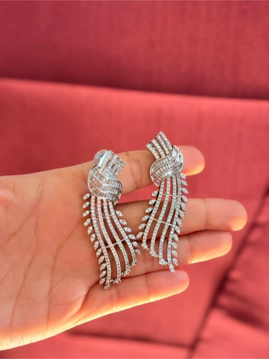 Crystal Statement Dangle Earrings