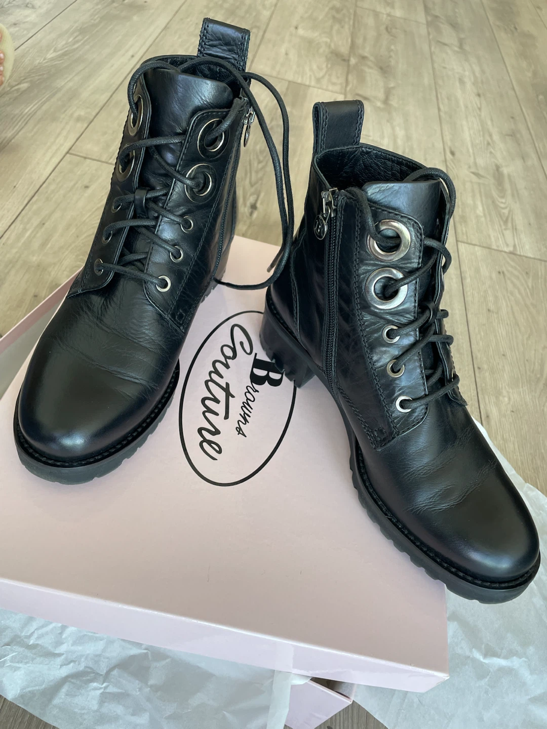 Browns Couture Black Leather Boots - photo 2