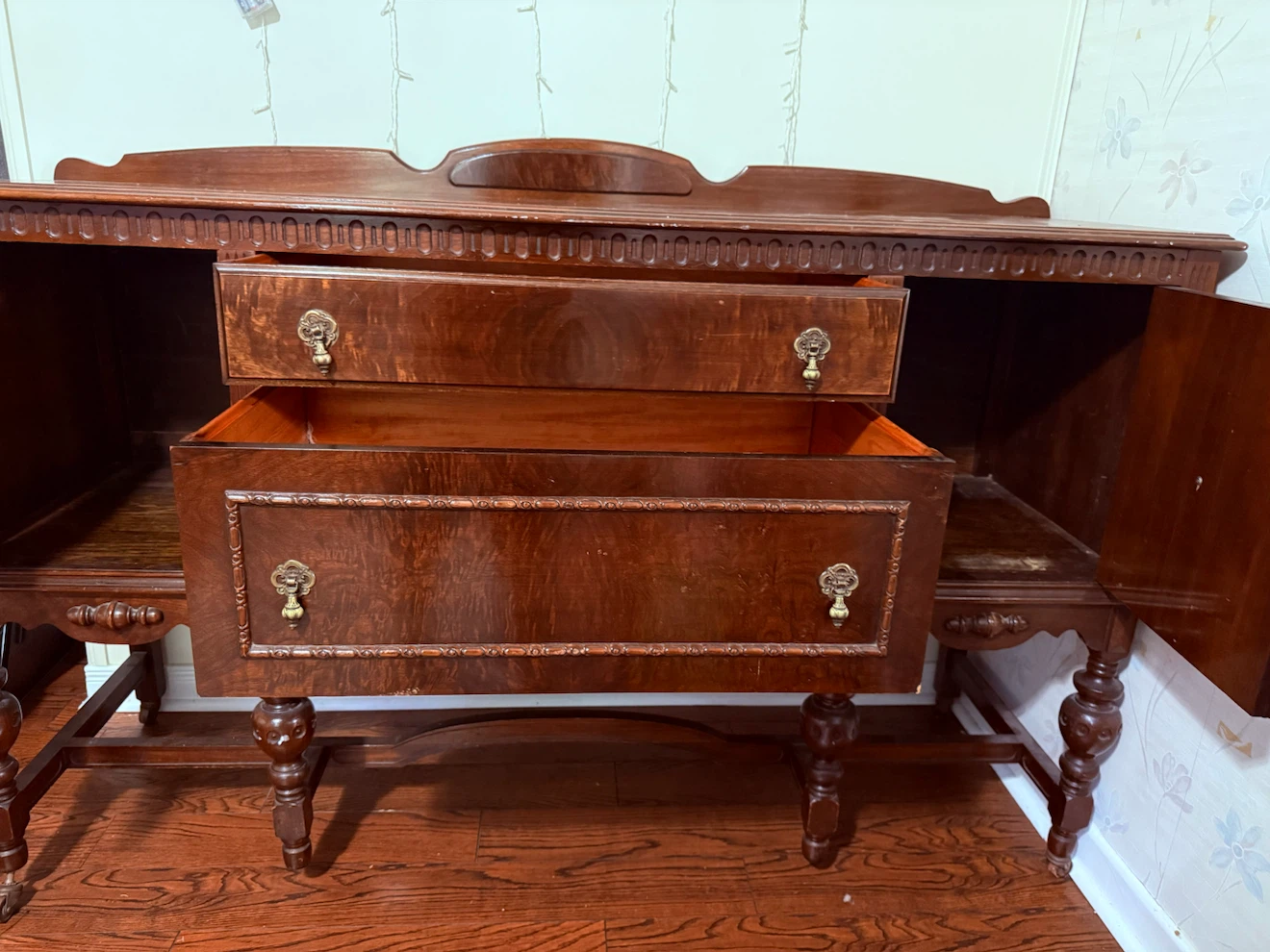 Vintage Solid Wood Sideboard