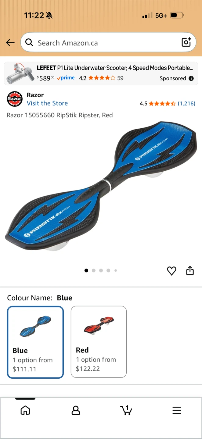 Razor RipStik Ripster Blue