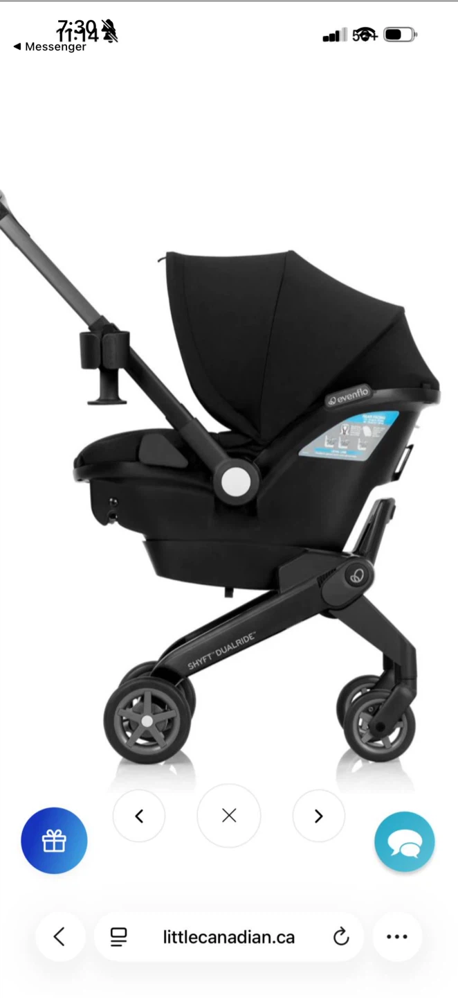 Evenflo Shyft DualRide Infant Car Seat and Stroller - photo 4