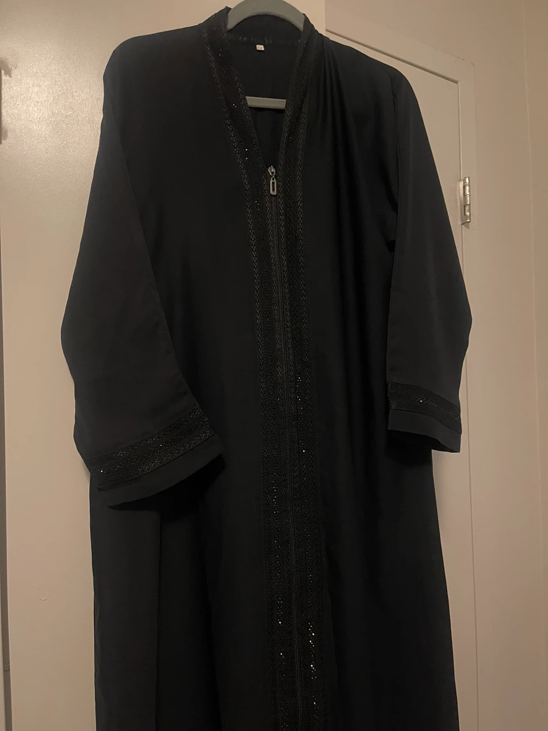 Saudi Black Abaya with Embellishments