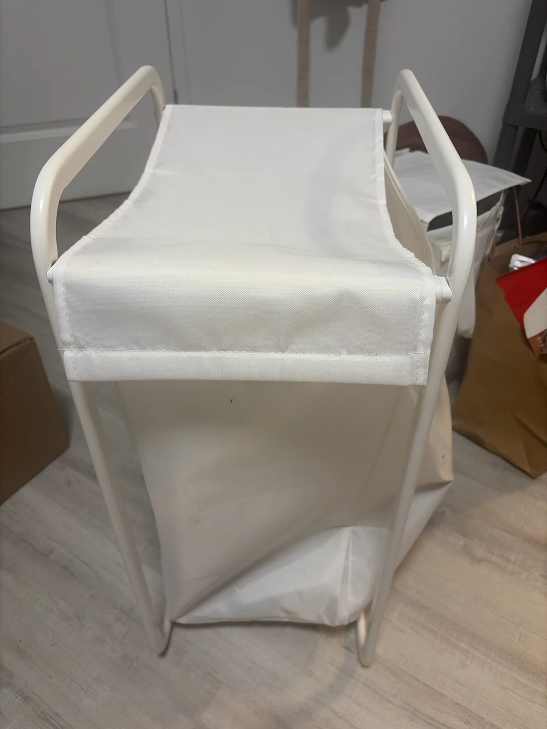Ikea White Slim Laundry Hamper