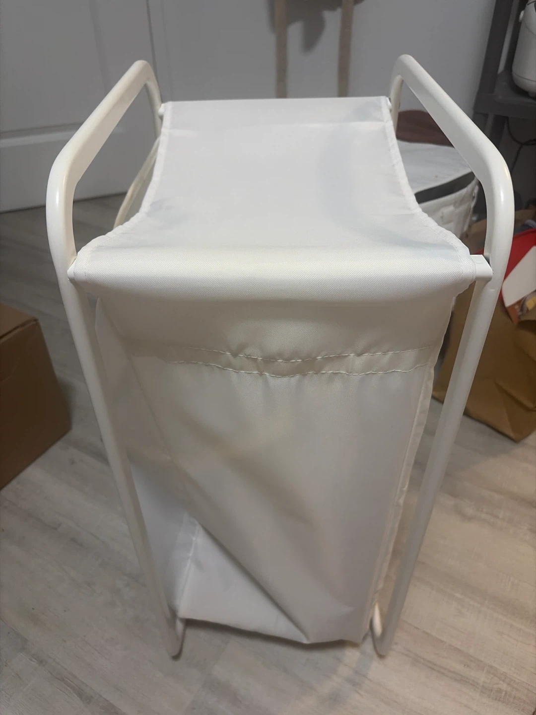Ikea White Slim Laundry Hamper - photo 2