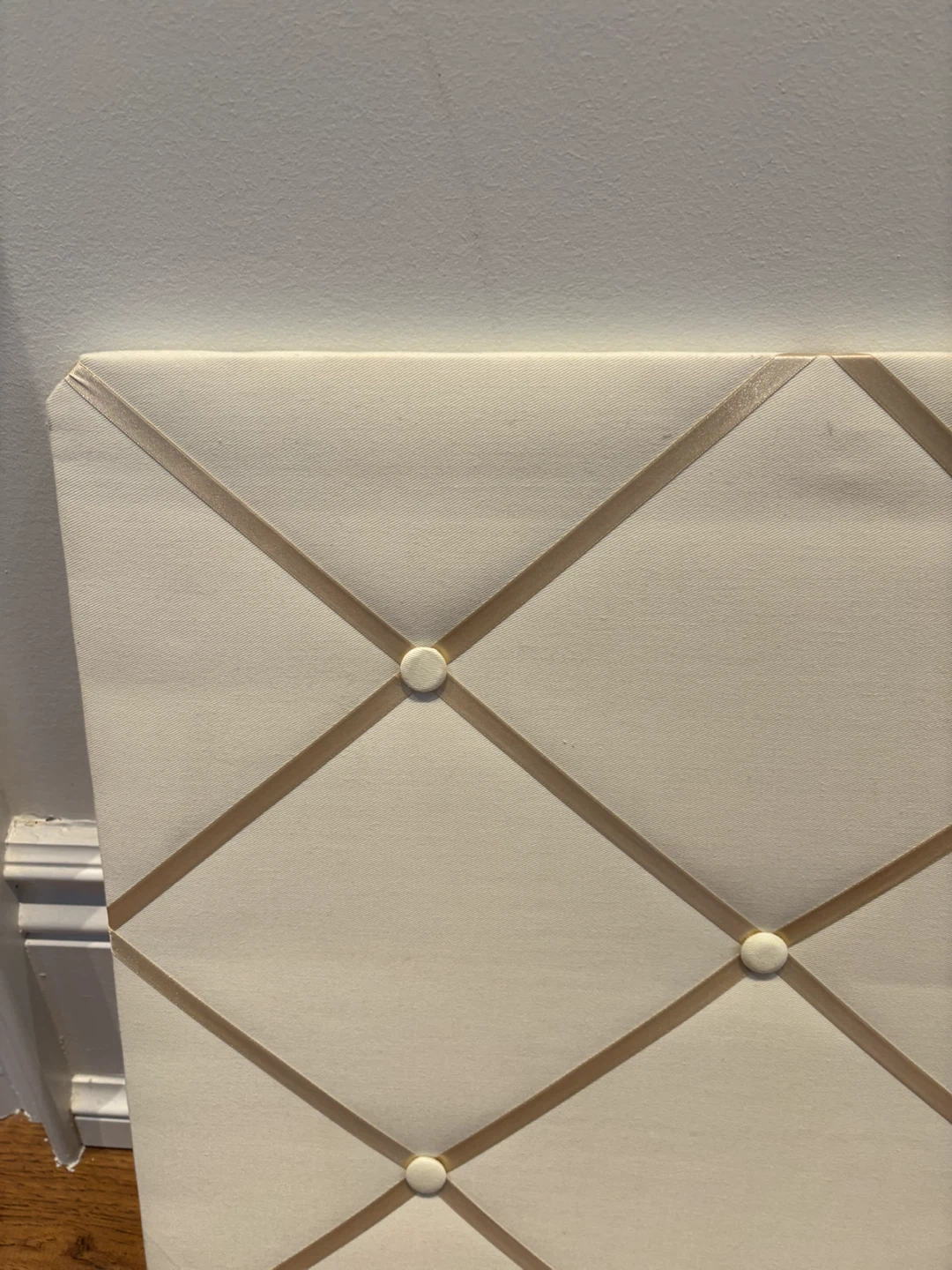 Two Cream Fabric Memo Boards - photo 2