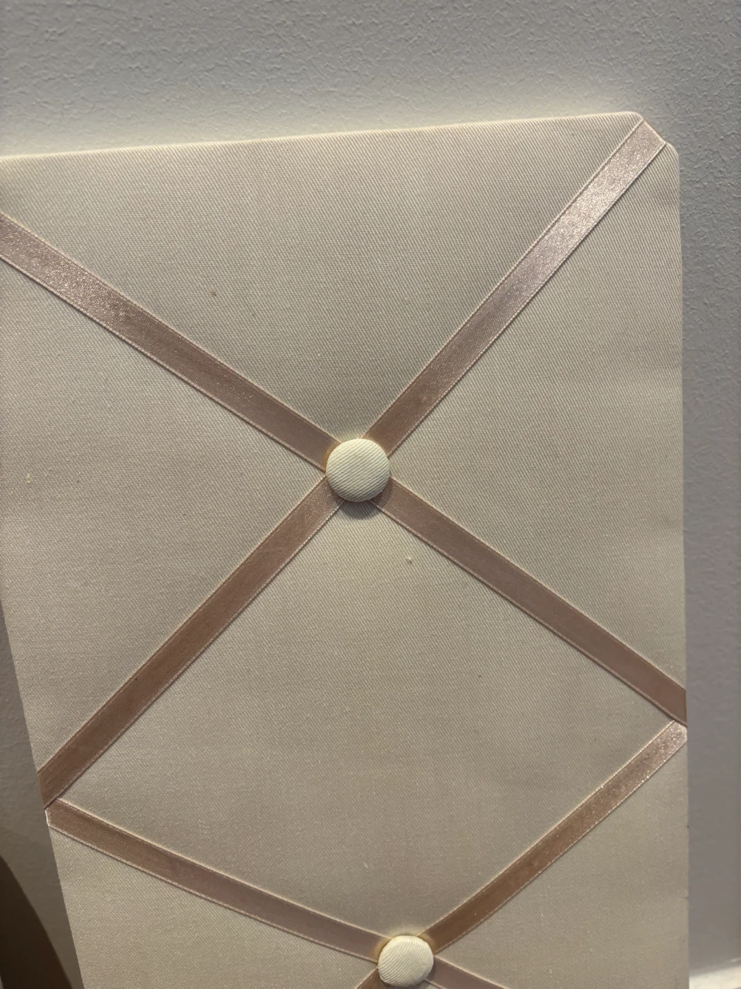 Two Cream Fabric Memo Boards - photo 3
