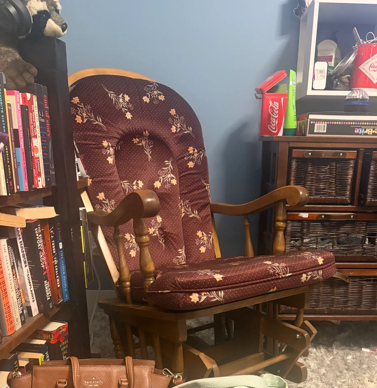 Floral Glider Rocking Chair