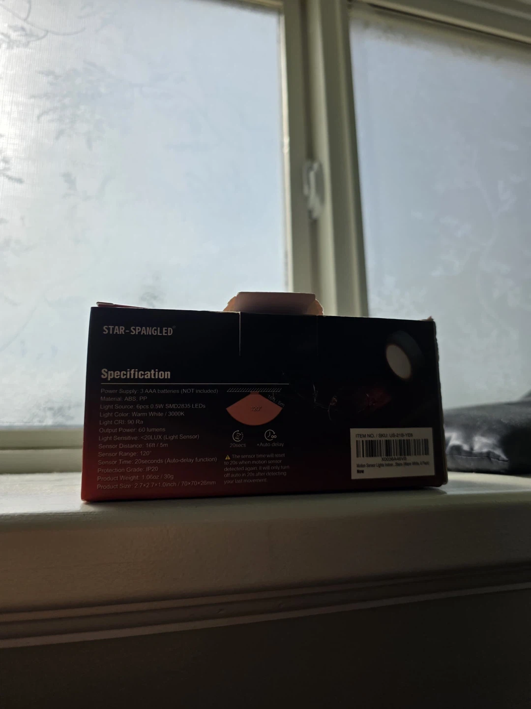 Star-Spangled Motion Sensor LED Lights - 6 Pack - photo 4