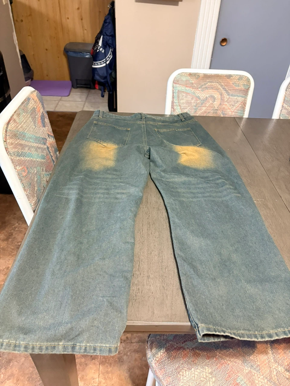Baggy Jeans with Yellow Accents - photo 3