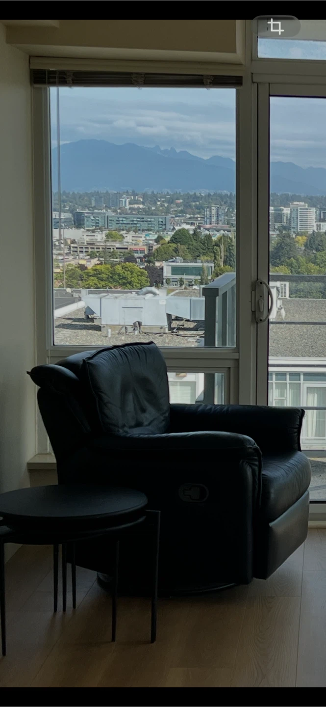 Black Leather Recliner Chair