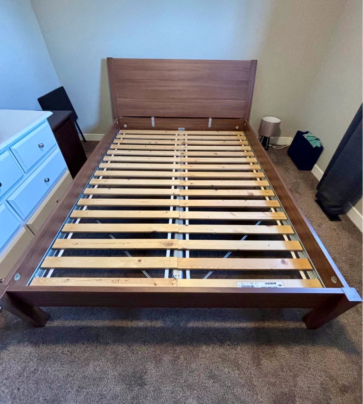 IKEA Queen bed frame in brown colour - photo 2