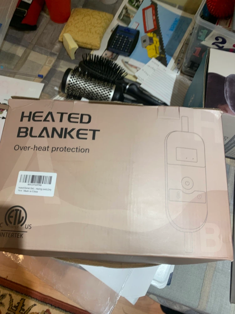 Heated Blanket Grey