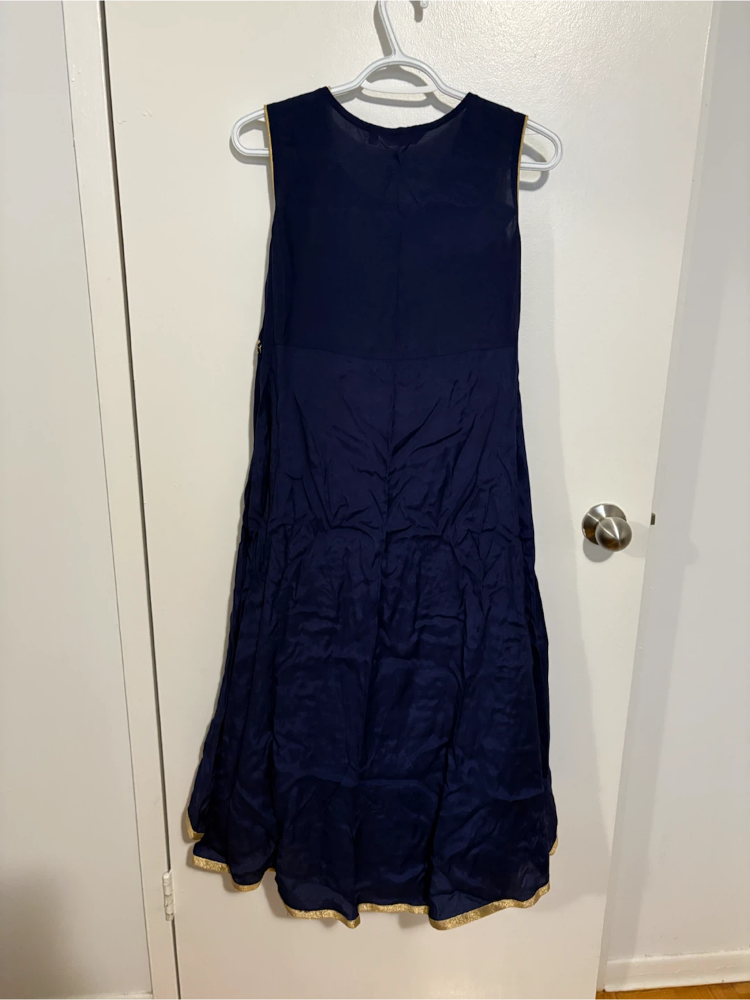 Navy and Cream Ethnic Anarkali Gown - photo 4