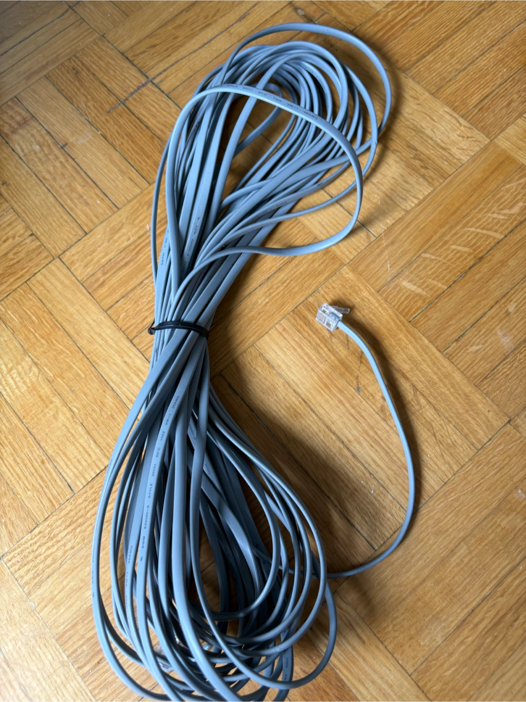 Grey Telephone Extension Cable
