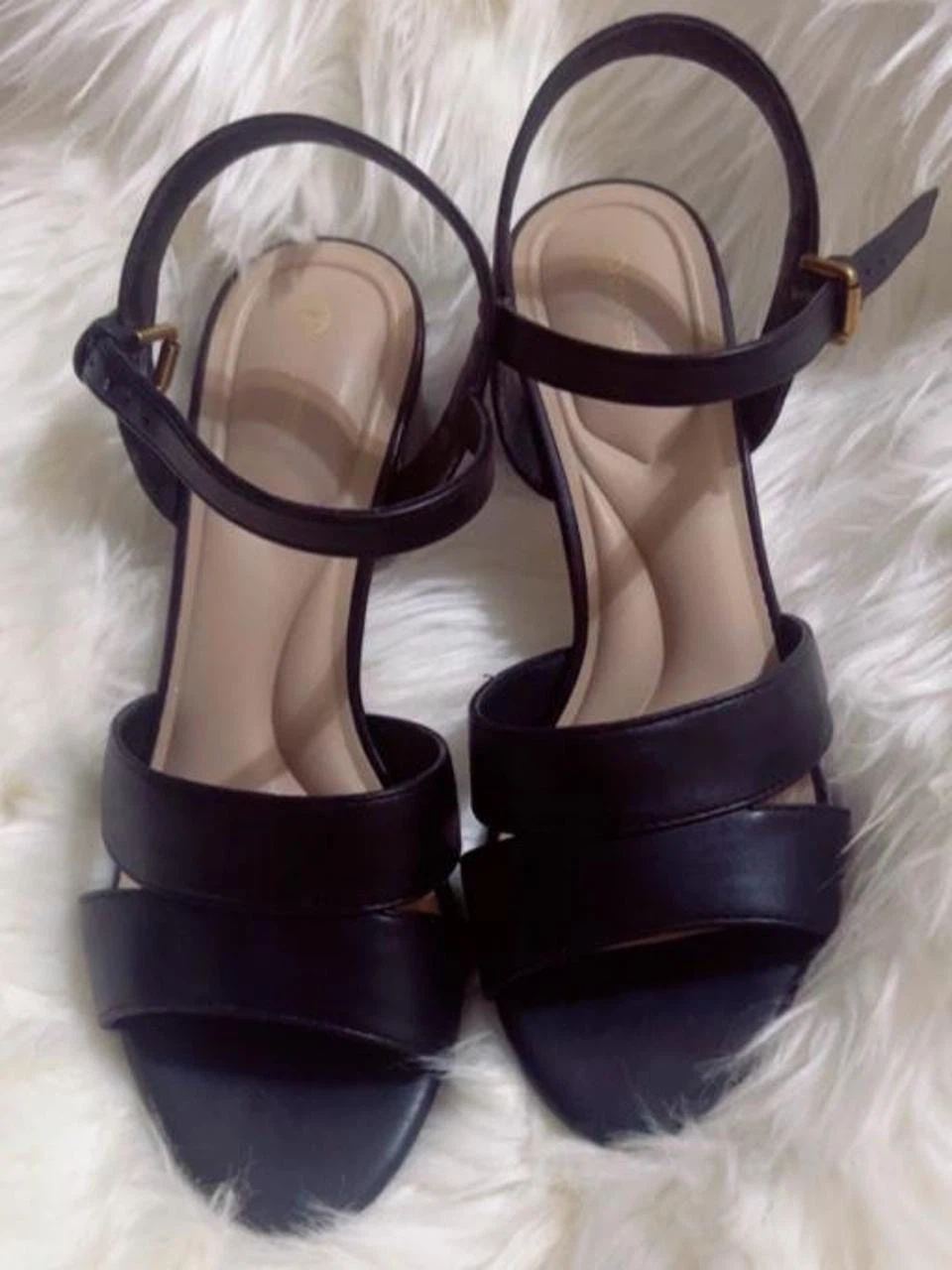 Gianni Bernini Italian leather strap heels