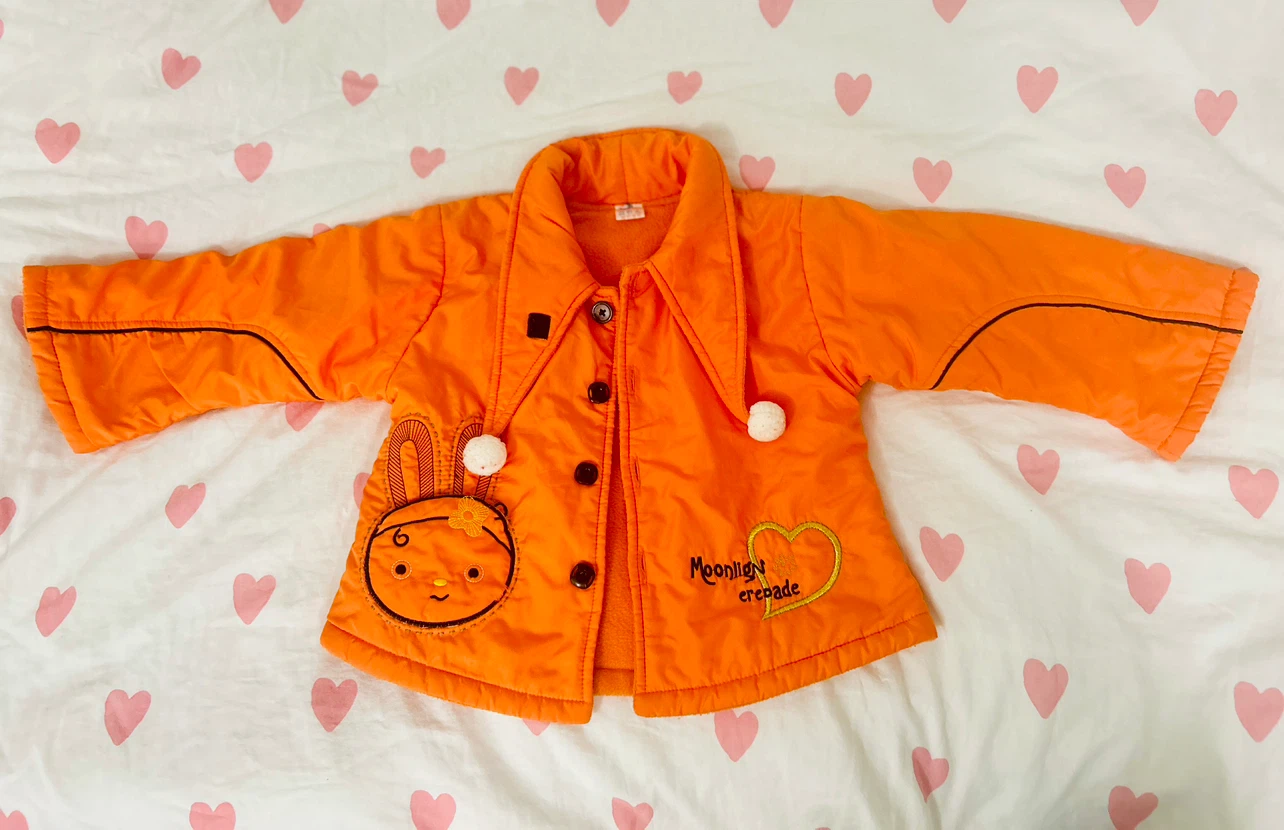 Cute Pumpkin Orange Toddler Jacket (Size 18M–2T)