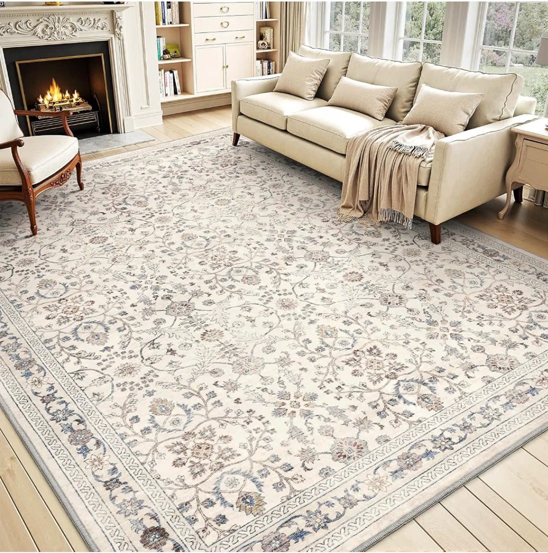 Beige Area Rug - 8' x 10'