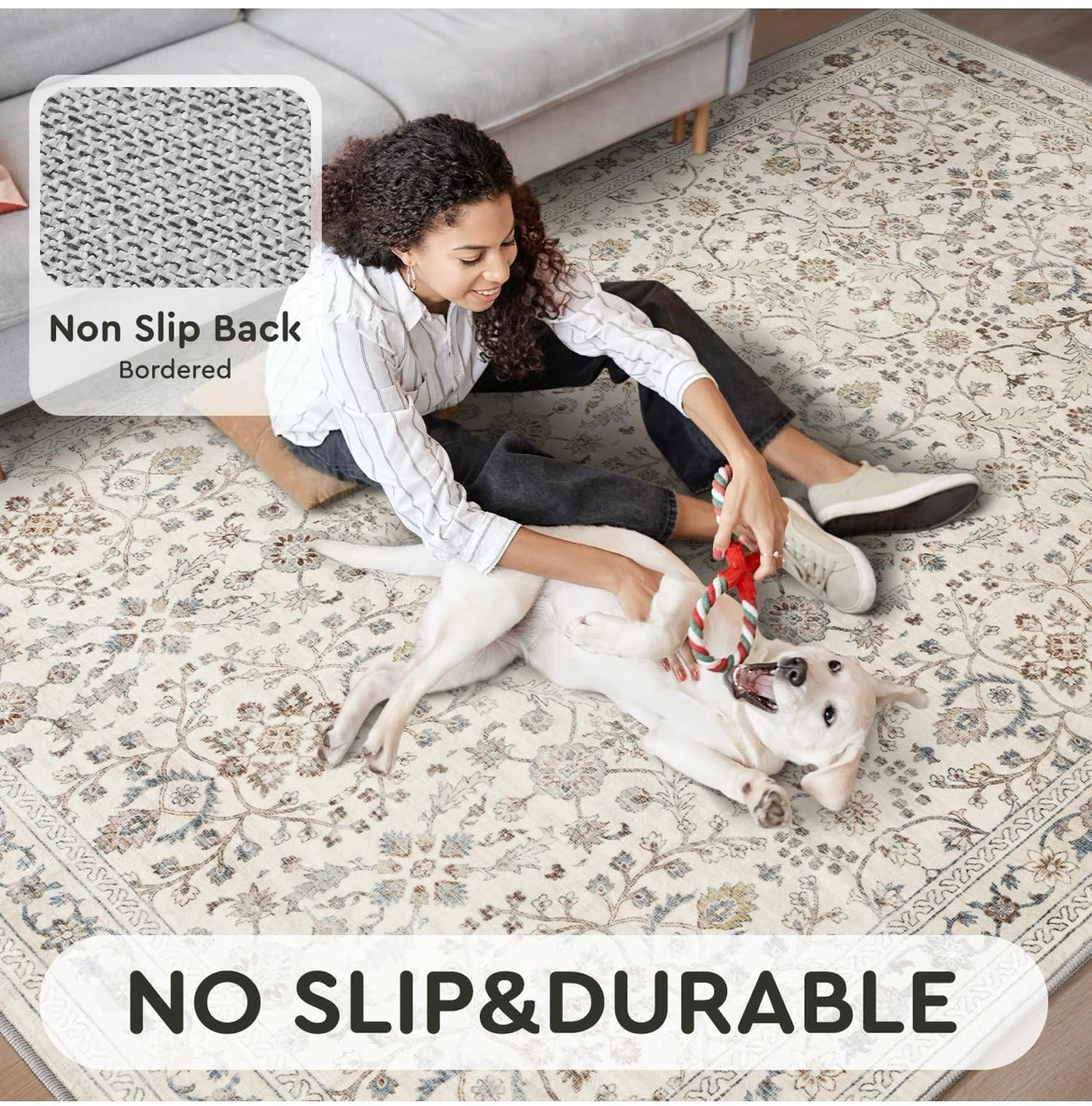 Beige Area Rug - 8' x 10' - photo 3