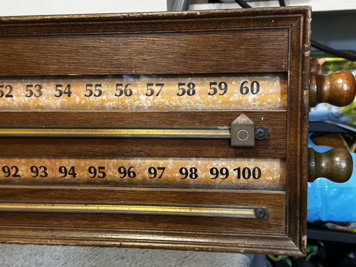Vintage Roller Barrel Snooker Scoreboard - photo 2