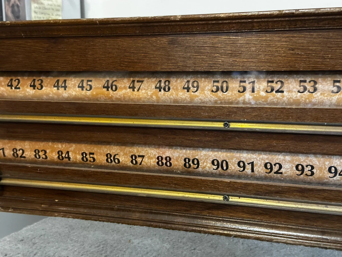 Vintage Roller Barrel Snooker Scoreboard - photo 3