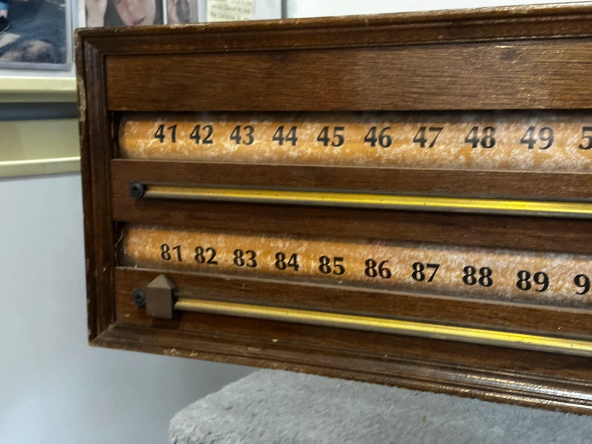 Vintage Roller Barrel Snooker Scoreboard - photo 4