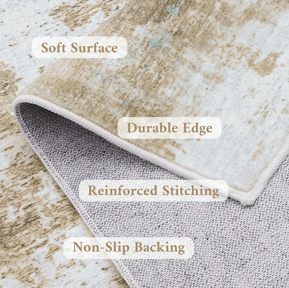 Machine Washable Area Rug with Soft Surface - photo 4
