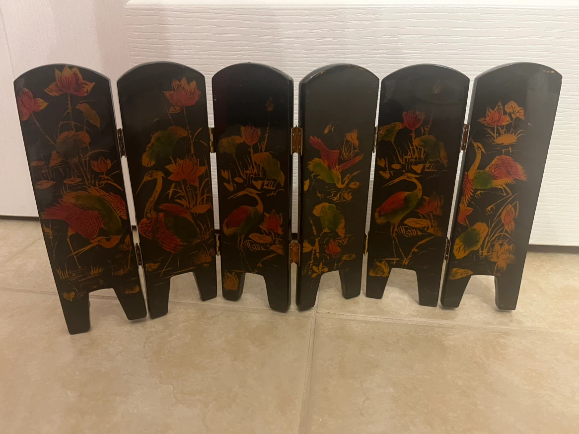 Miniature Vietnamese Mother-of-Pearl Mosaic Artwork - photo 2