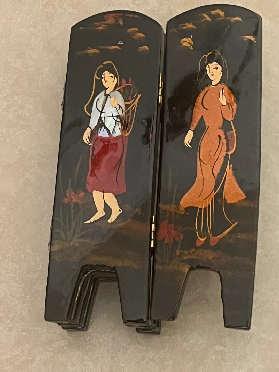 Miniature Vietnamese Mother-of-Pearl Mosaic Artwork - photo 4