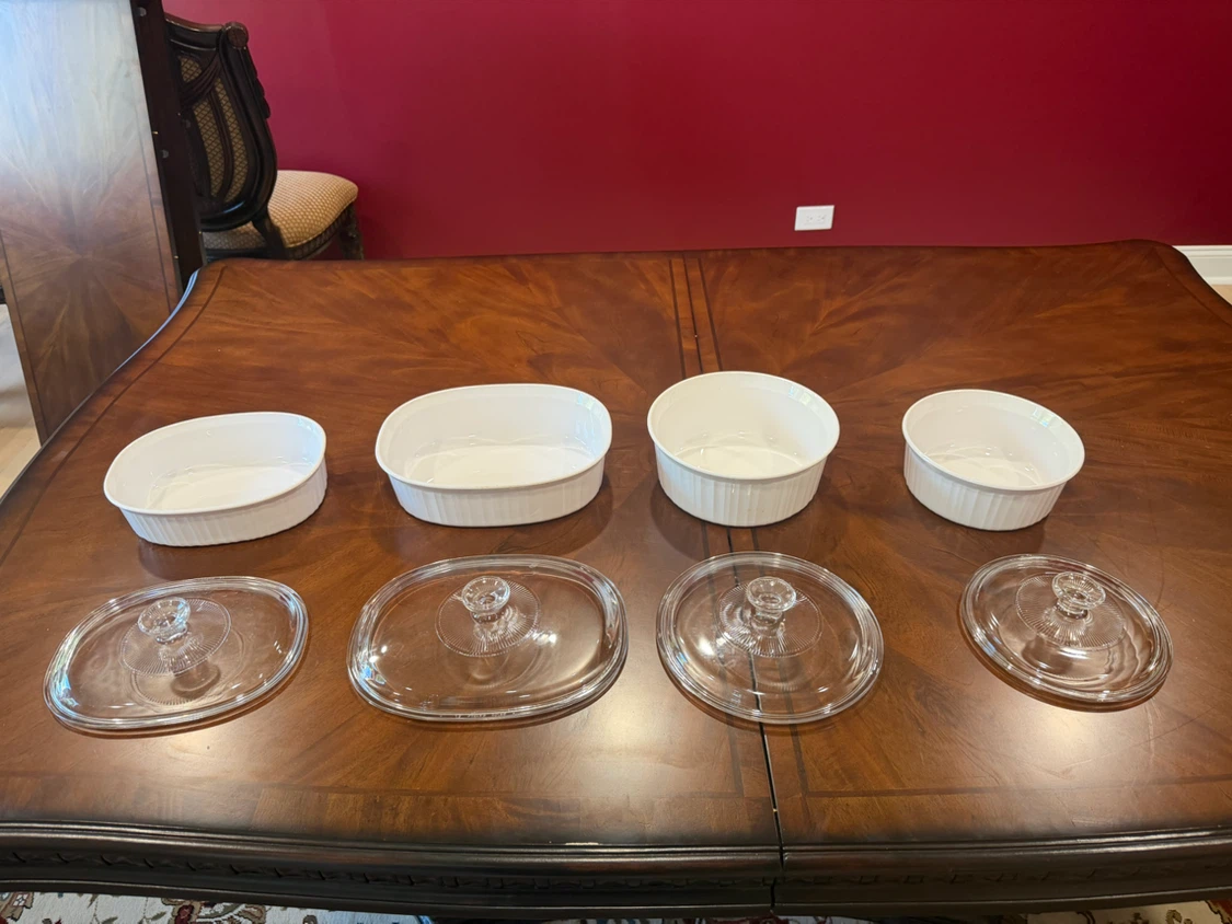 Corning ware french white serving bowl set - photo 2