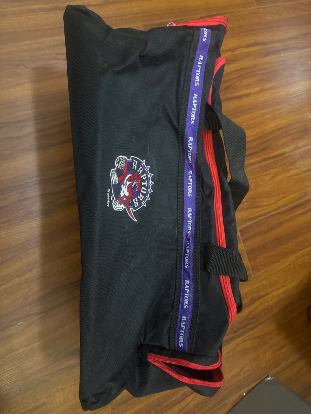 vintage 1990s  Toronto Raptors gym duffle bag