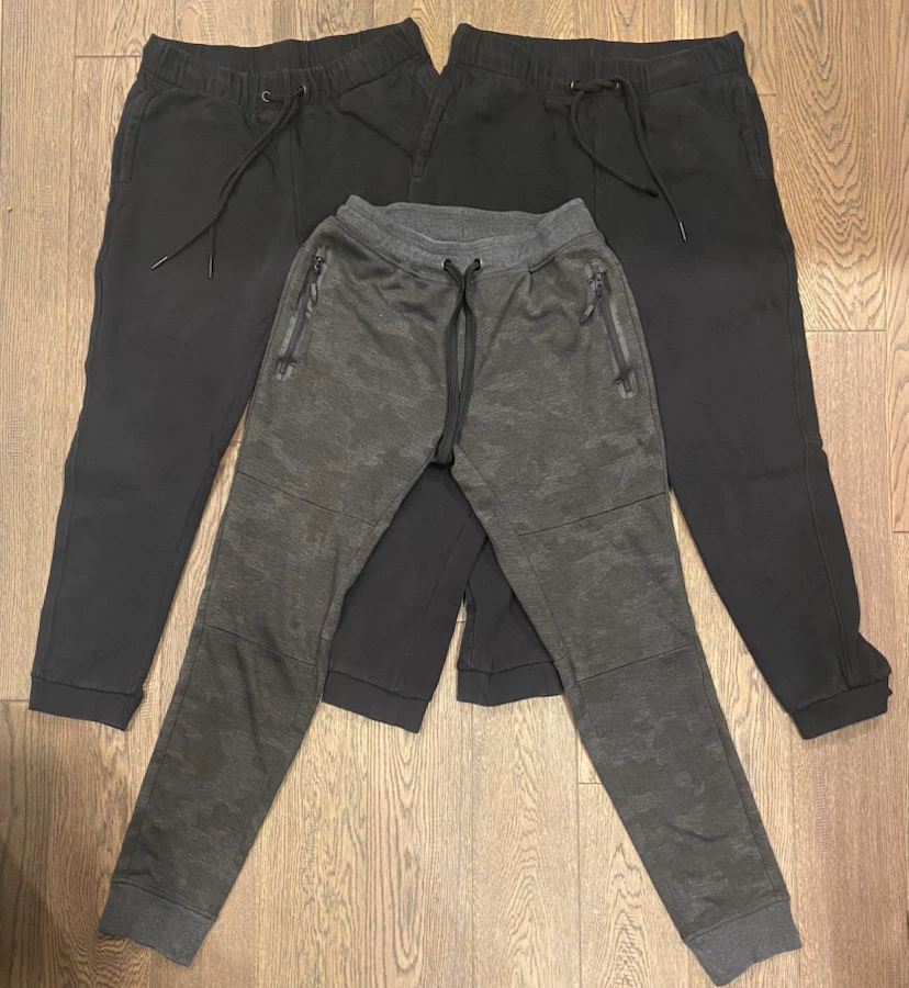 EUC: Lot of 3 Mens Cotton Joggers - Adult Small or Youth 14-16