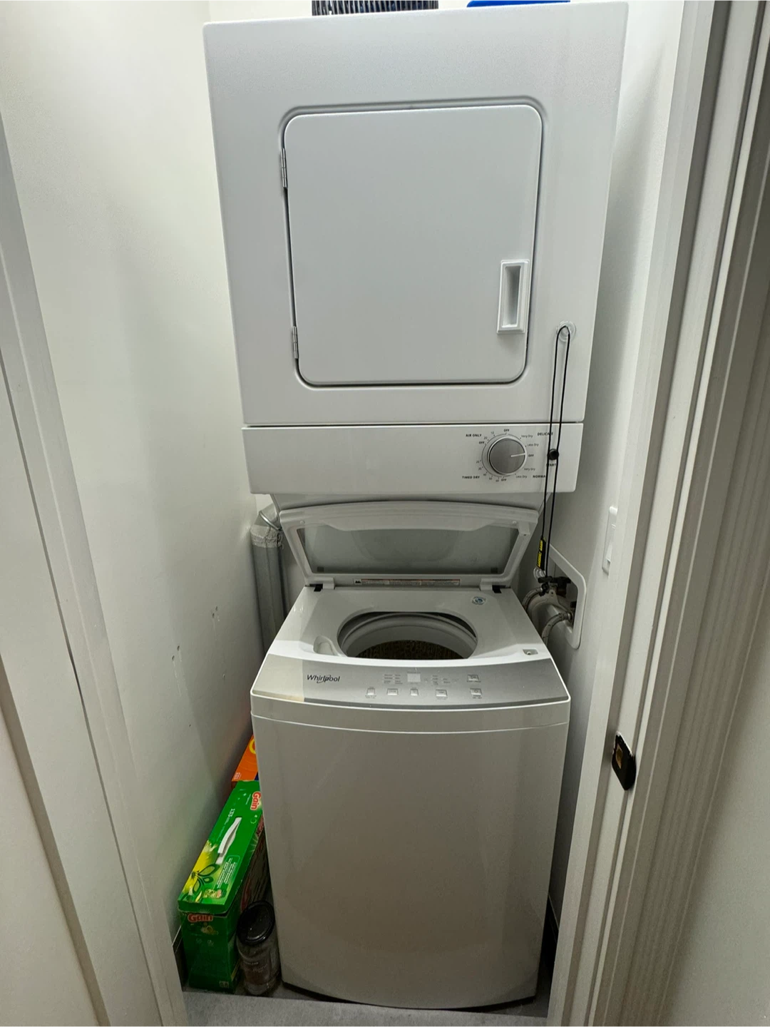 Whirlpool Stacked Washer and Dryer