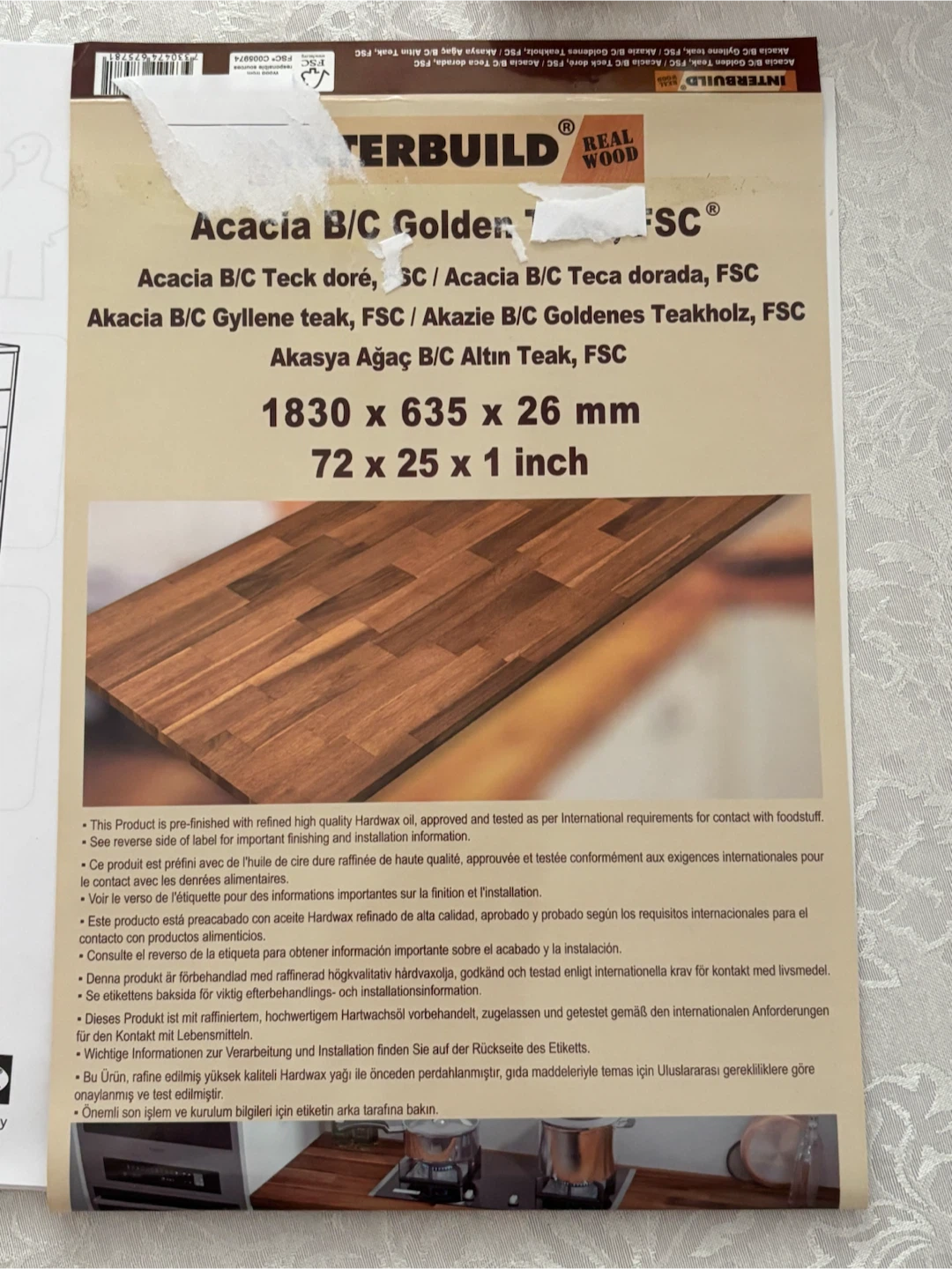 Wood Countertop , table top , workshop table top - photo 5