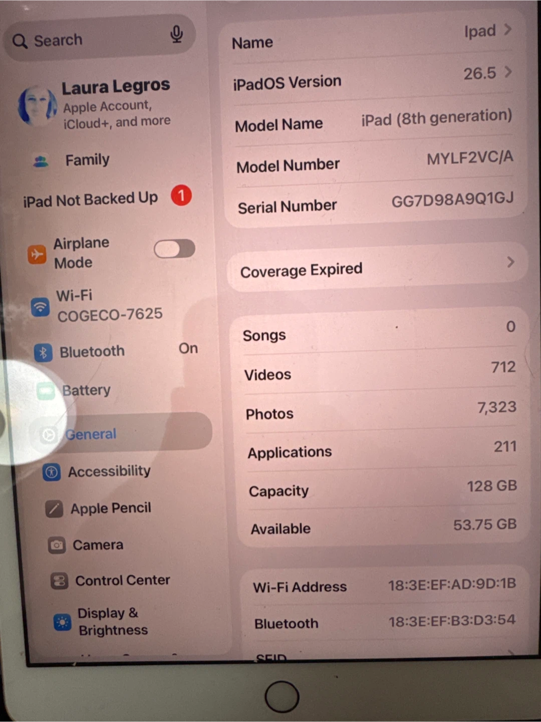 Apple iPad (8th generation) 128 GB