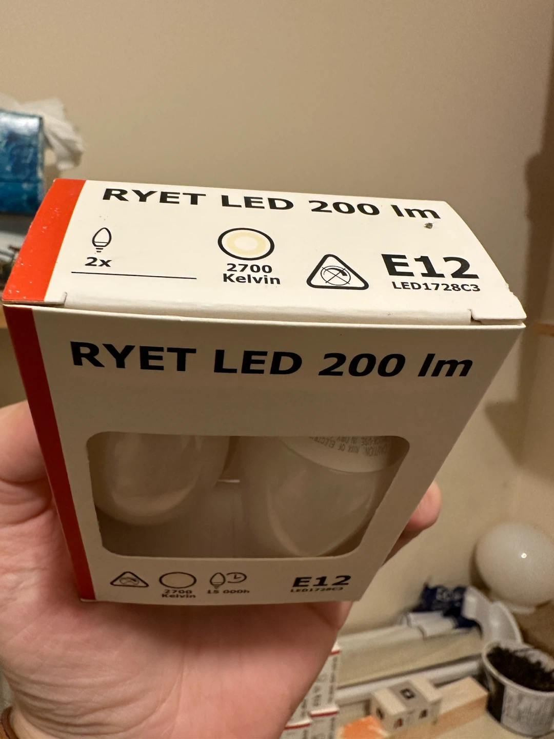 66 IKEA RYET LED 200lm E12 Light Bulbs (2 Pack) - photo 3