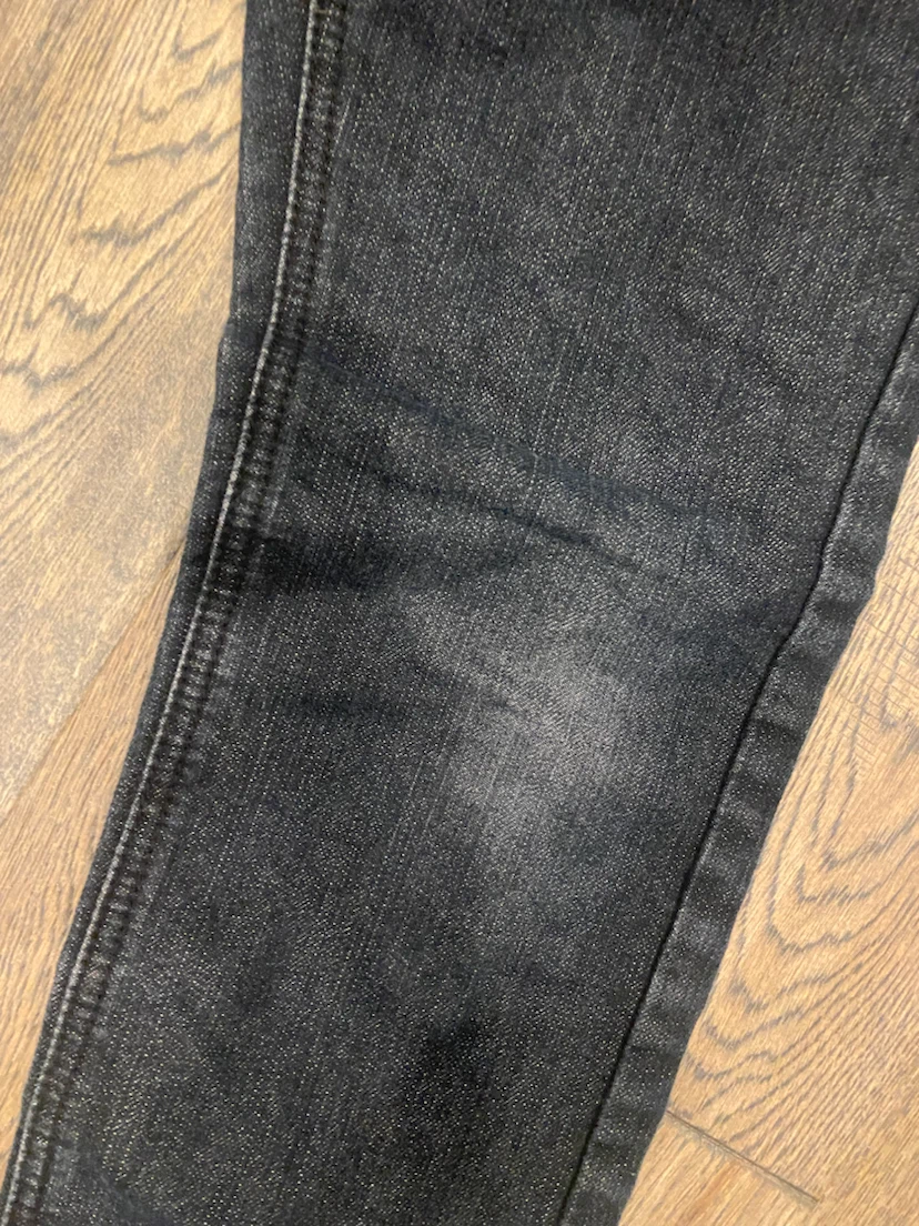 EUC: Boys MOTO JEANS Adjustable Waist Black Denim Pants  7/8 - photo 3