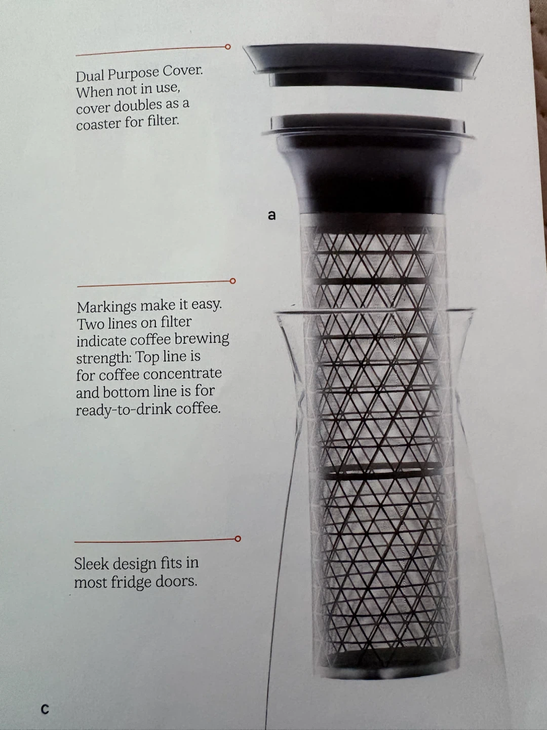 Tupperware Cold Brew Carafe with Infuser - photo 2