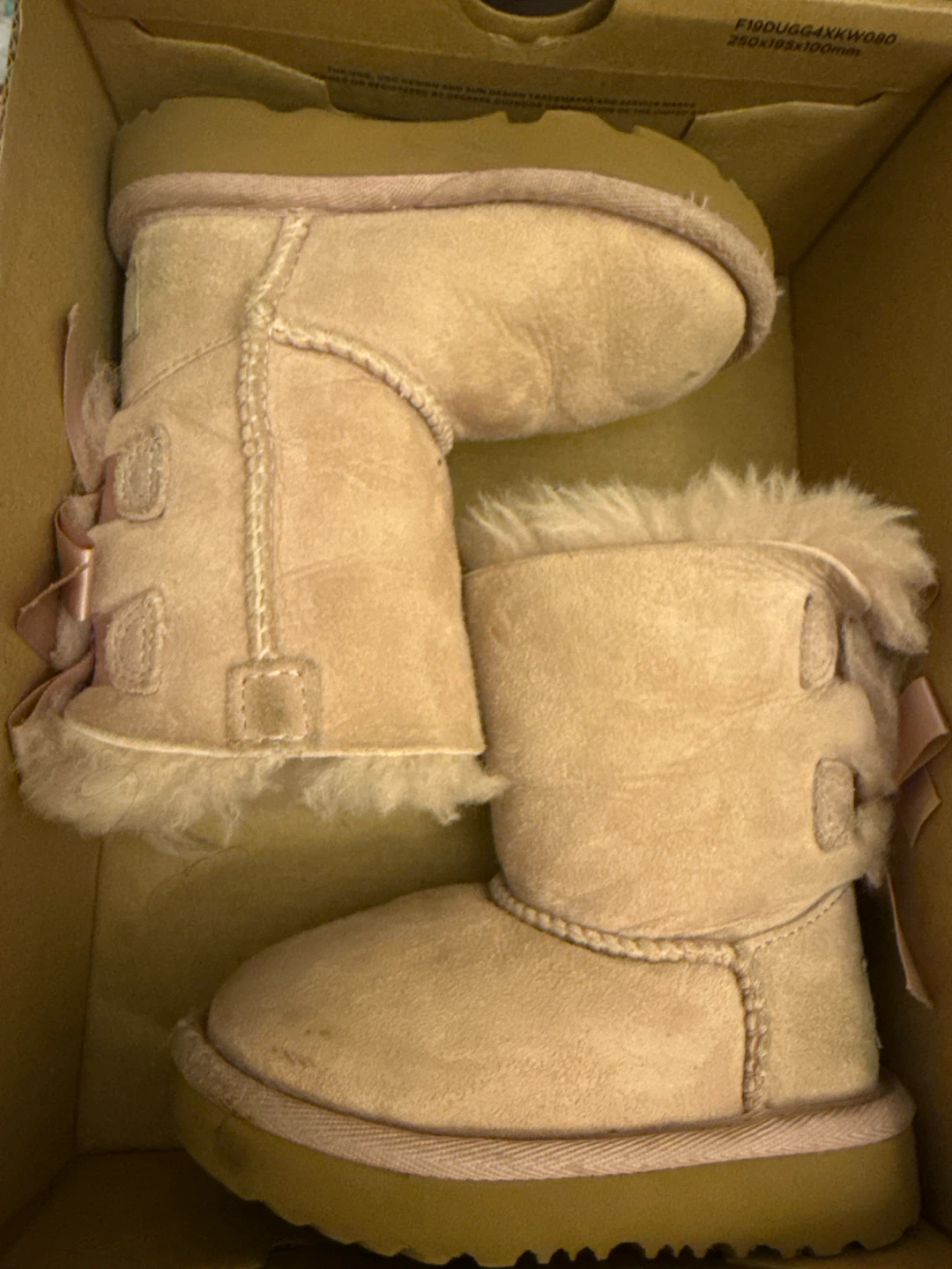 UGG Bailey Bow Boots Pink size 6 US