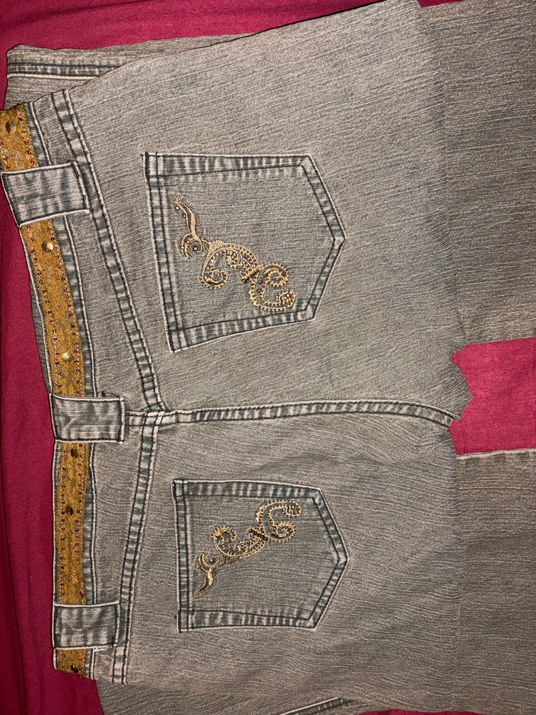 French Twist Embroidered Jeans - photo 2