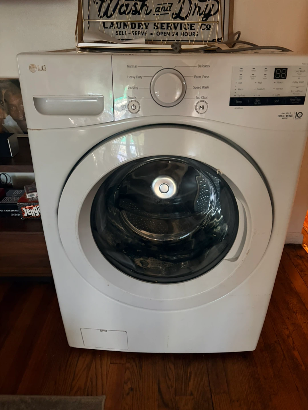 LG White Electric Washer and Dryer