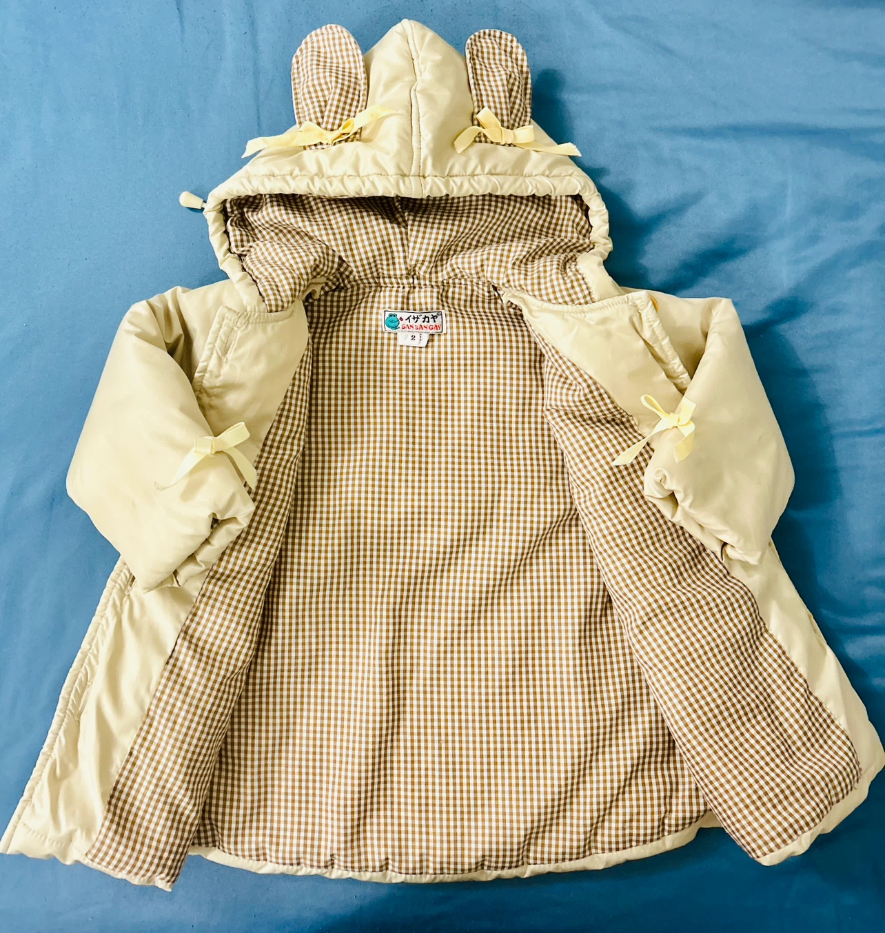 Bunny Ear Hooded Winter Coat，Size 2T–4T) - photo 2