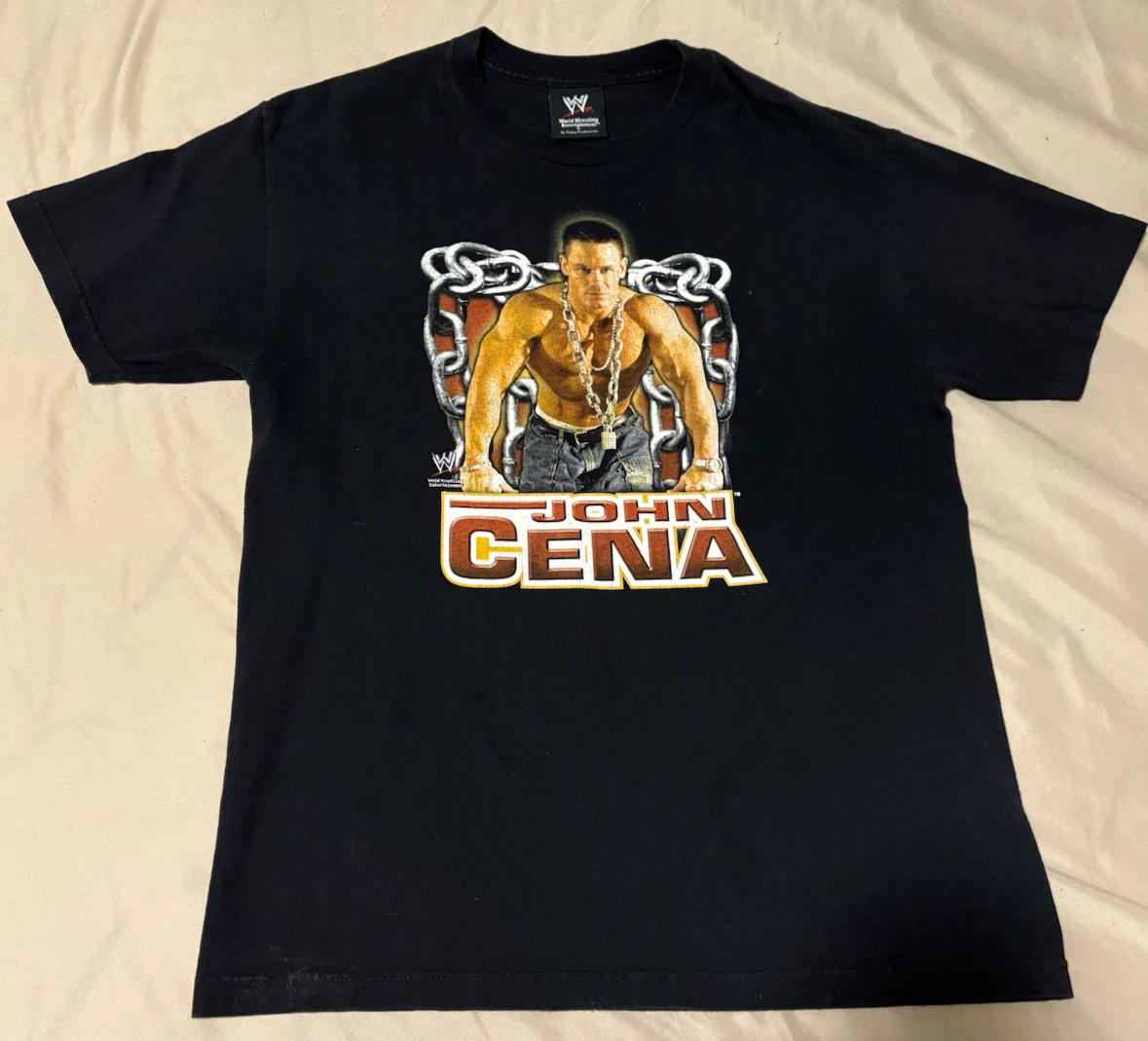 Vintage 2005 WWE John Cena Chain Gang Soldier Mens Size Large